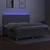 Vidaxl Box spring postelja z vzmetnico LED sv. siva 200x200 cm blago
