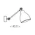 Brilagi - Zidna lampa QUILL 1xE27/40W/230V 40 cm bela
