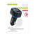 Ven-Dens USB-A + 2x USB-C - Autopunjač - Crna KP34284