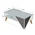 Wallity Klub sto Beril 105x58x40cm Krem