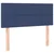 Vidaxl Box spring postelja z vzmetnico LED modra 120x190 cm blago