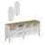 Hanah Home Konzola Mitra Mirror, 180x80x45 cm, Bela