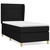 vidaXL Box spring postelja z vzmetnico črna 100x200 cm blago