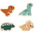 JANOD Set drvene puzzle Dino, 4 komada