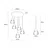 Conceptum Hypnose Luster Kemah-N-1237, 109cm, 47 cm, 5xE27, 40W