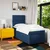 Vidaxl Box spring postelja z vzmetnico modra 80x200 cm blago