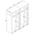 Hanah Home Ormar Kardelen 1600-115, 160x180x51,8 cm, , Braon