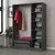 HANAH HOME Ormar Kale Anthracite 2287
