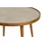 Hanah Home klub sto Polen 80, 80 cm, orah / sivi / mermer