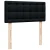 Box spring postelja z vzmetnico črna 100x200 cm blago
