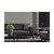Atelier del Sofa Trosed na razvlačenje Bali 92x74x222cm Antracit