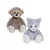 Charlie Bears Charlie Bears, Komplet dveh plišastih igrač iz serije Bear&Me: opica Cheeky in mačka Puddy – idealno za otroke