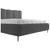 MID.YOU OBLAZINJENA POSTELJA 160 cm x 200 cm , les, tekstil, leseni material antracit