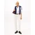 TOMMY HILFIGER Bluza golobje modra/bela