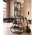 Hanah Home polica za knjige Trio, 29 cm, crna