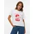 VERO MODA Majica VMYMA METTE rdeča/bela