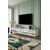 Hanah Home TV komoda Ilay, 180 cm, bela / zlatna