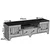 Hanah Home TV komoda Gazel, 170 cm, Belo-braon