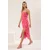 Trendyol Milla Ženska haljina Twoss25El00684, Roze