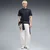 PUMA Essentials Elevated Tape Relaxed Tee Men, Men, Navy, S