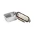 Rectangular food storage container, stainless steel, 980 ml, Flora -