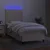 Vidaxl Box spring postelja z vzmetnico LED krem 100x200 cm blago