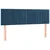 VIDAXL Box spring postelja z vzmetnico temno modra 140x190cm