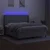 Vidaxl Box spring postelja z vzmetnico LED sv. siva 160x200 cm blago