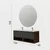 Skye Decor Set kupatilskog ormarića sa umivaonikom i ogledalom, 2 dela, Antracit