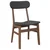 Vidaxl Jedilni stoli z blazinami 2 kosa Brown Solid Wood Rubber