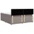 Vidaxl Box spring postelja z vzmetnico taupe 180x200 cm blago
