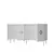 HANAH HOME Komoda Robber KB150 White Silver