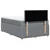 Vidaxl Boxspring postelja z vzmetnico svetlo siva 120x190 cm blago