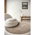 Sivorjava okrogla preproga o 160 cm Panglao New York Taupe – Elle Decoration