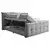 MID.YOU POSTELJA BOXSPRING 160 cm  x 200 cm , tekstil, leseni material temno siva