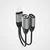 DUDAO L17 adapter Lightning - Lightning/3,5 mm mini jack, siva
