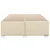 Vidaxl Posteljni okvir brez vzmetnice krem 140x190 cm blago