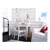 HEMNES Toaletni sto s ogledalom, bela, 100x50 cm