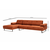 ATELIER DEL SOFA Ugaona garnitura Mustang Small Left Orange