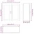 Vidaxl Stenski stekleni omarica LUCCA Bela 80 x 31 x 80 cm