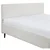 MID.YOU OBLAZINJENA POSTELJA 180 cm  x 200 cm , tekstil, leseni material krem barve