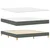 Vidaxl LED Box Spring Postelja Temno siva 180 x 200 cm blago