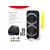 MS MOBILE Zvučnik bluetooth NDR-1312 (DSP) 80W 2*12 inča sa dva mikrofona crni