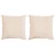Jastuk 2 pcs Bež 60 x 60 cm Kapok vlakno