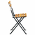 Sklopive bistro stolice 4 kom od masivnog bagremovog drva