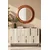 Hanah Home komoda Nota 120, 120 cm, bela / travertin / srebrna