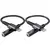 MFI Lightning v 3.5mm audio (female) adapter Acefast Braided 18 cm - črn