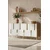 Hanah Home komoda Nota 150, 150 cm, hrast Sapphire / bela / zlatna