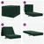 Sofa na razvlačenje 90 x 67 x 45 cm Tamnozelena