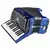 HOHNER BRAVO II 48 MODRA HARMONIKA NEW BELLOW S TORBO